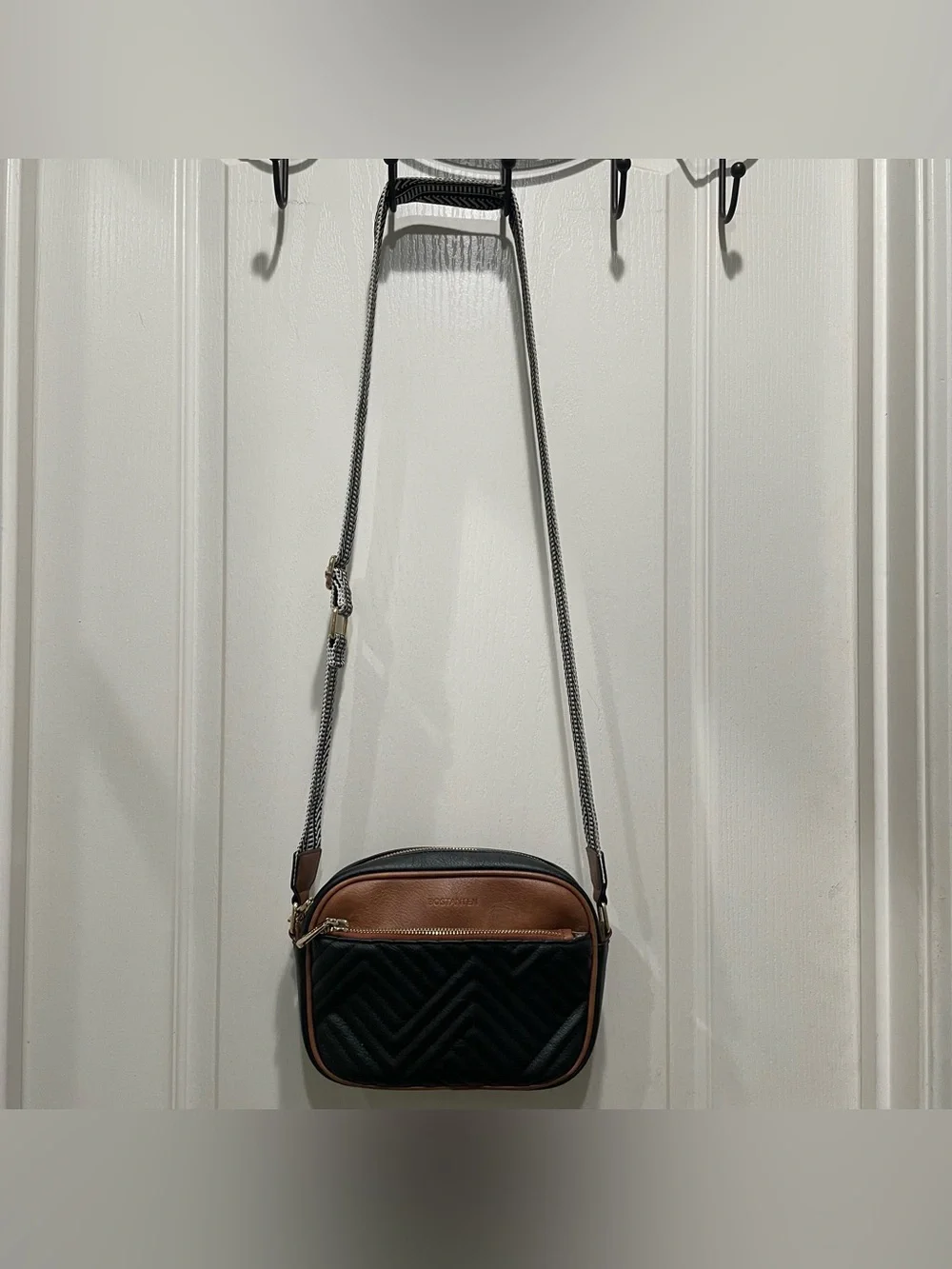 BOSTANTEN Quilted Crossbody Bag Vegan Leather Travel Resortwear Boho Festival - Picture 9 of 13